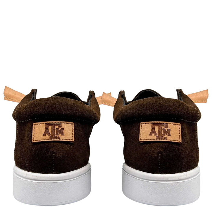 Men's Texas A&M University Shoes | Brown Suede Shoes | Officially Licensed | Myles