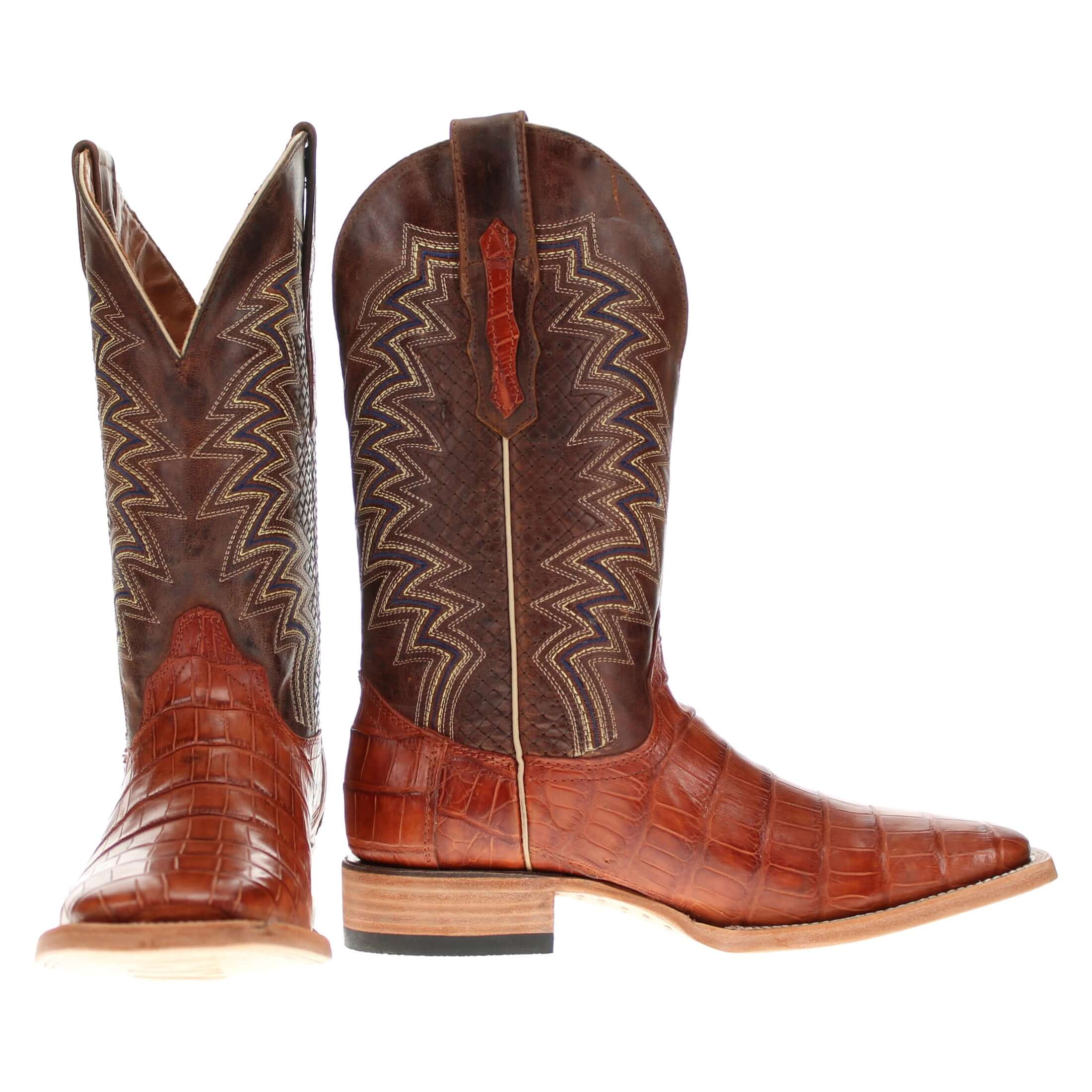 Men s Alligator Cowboy boots Vaccari Boots