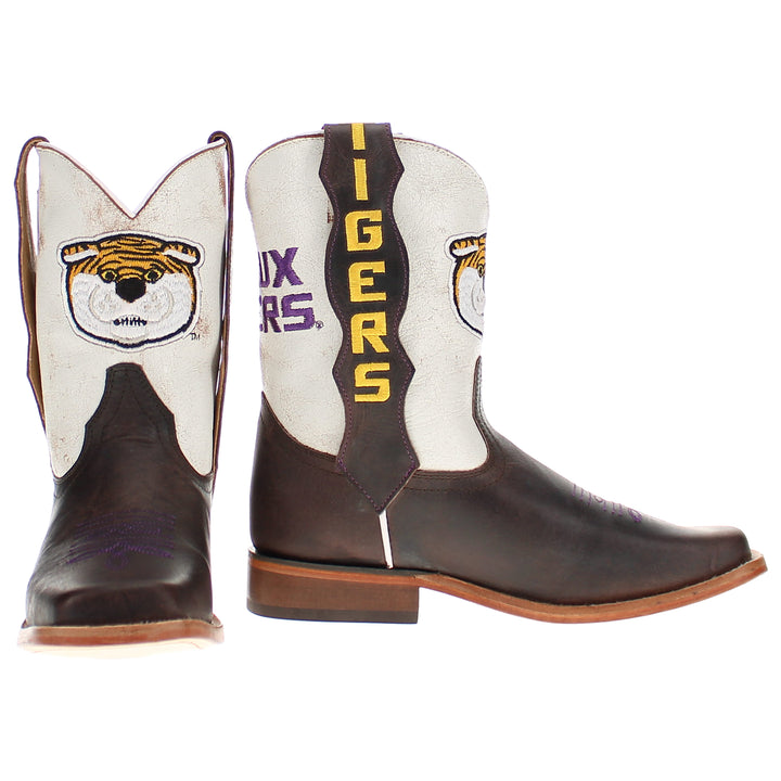 Kid's Dakota Louisiana State University Mascot Cowboy Boots by Vaccari