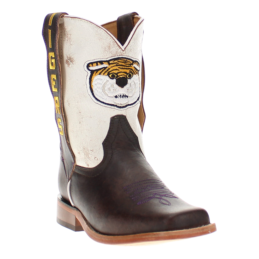 Kid's Dakota Louisiana State University Mascot Cowboy Boots by Vaccari