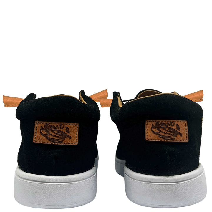 Men's Louisiana State University Shoes | Black Suede Shoes | Officially Licensed | Myles