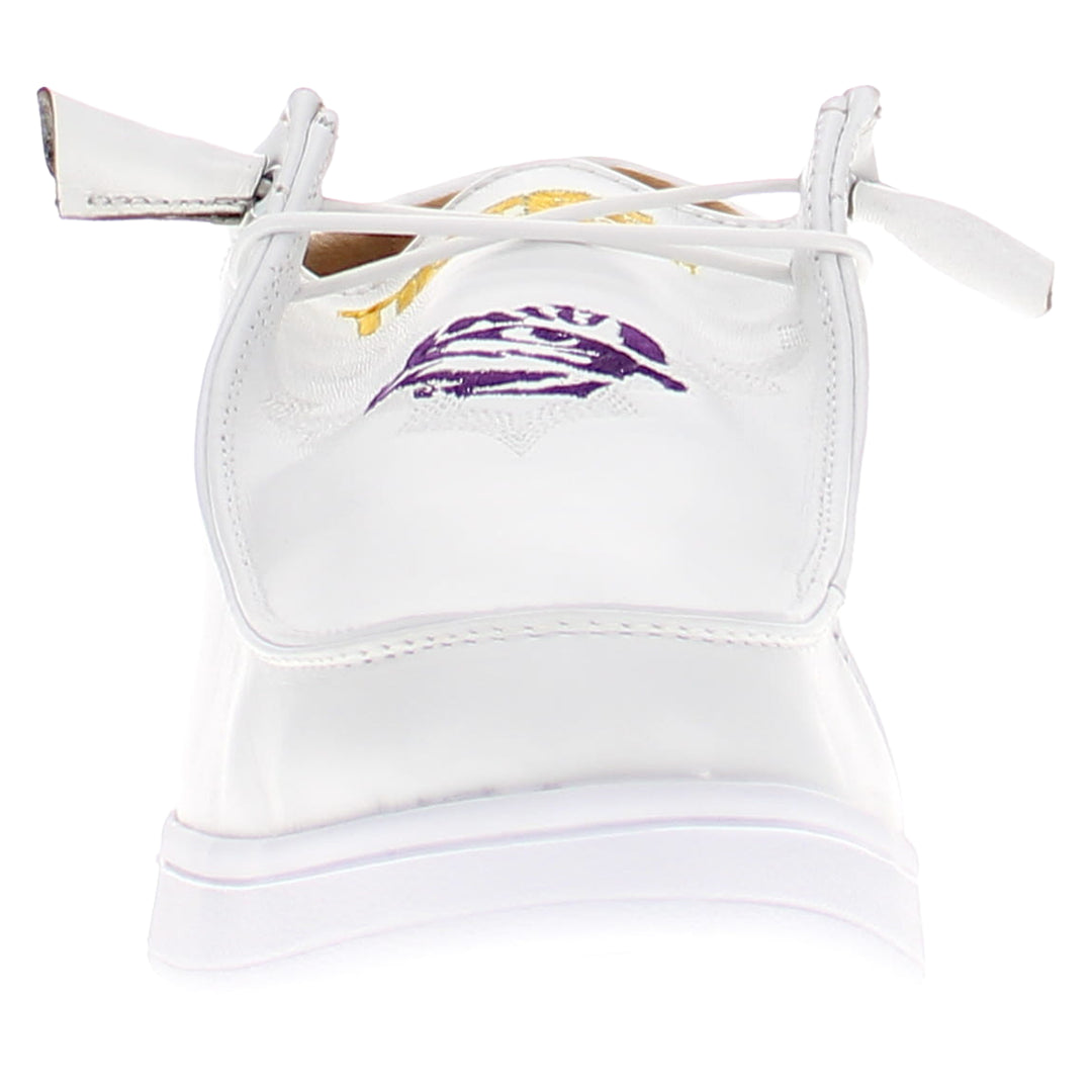 Women's Louisiana State University leather slip-on shoes