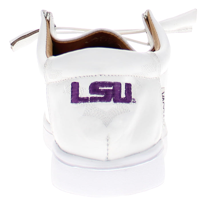 Women's Louisiana State University leather slip-on shoes