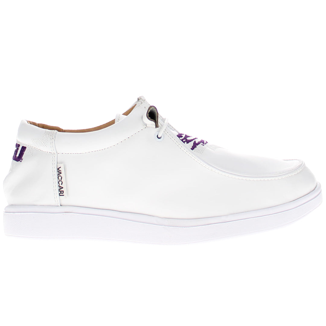 Women's Louisiana State University leather slip-on shoes