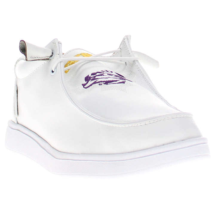 Women's Louisiana State University leather slip-on shoes