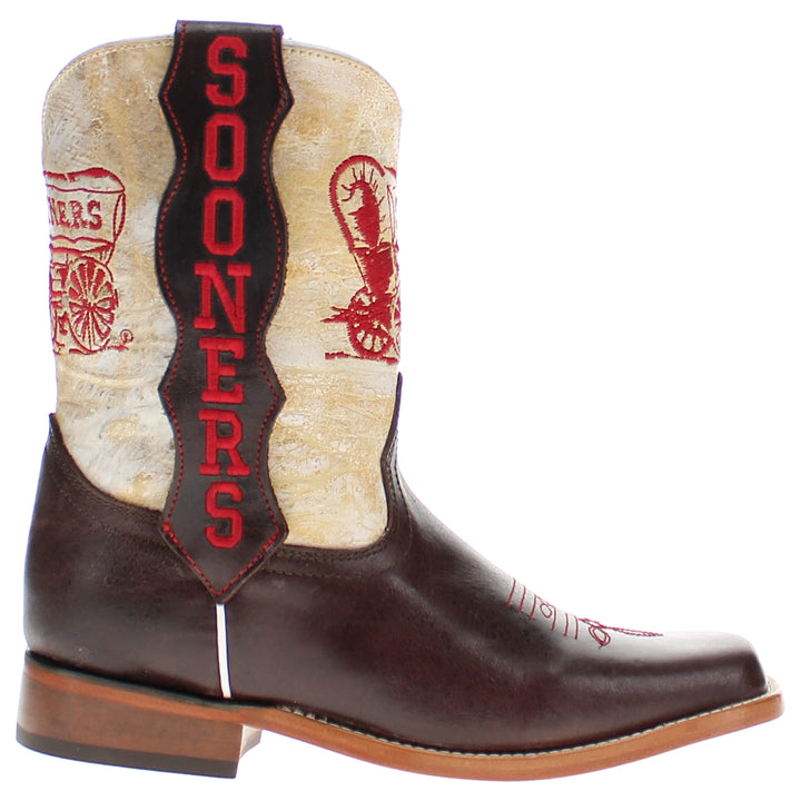 Kid's Dakota University of Oklahoma Mascot Cowboy Boots by Vaccari