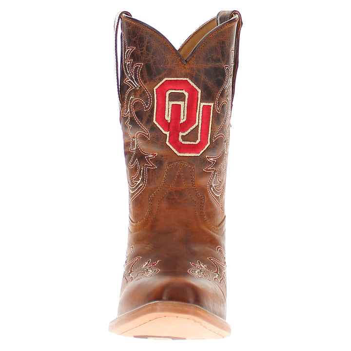 Kid's Amelia University of Oklahoma Studs Cowgirl Boots by Vaccari