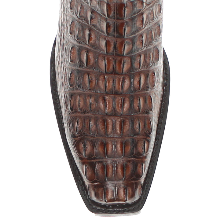 Men's University of Oklahoma Sooners Brown Hornback American Alligator Cowboy Boots David by Vaccari #select-a-toe_jw