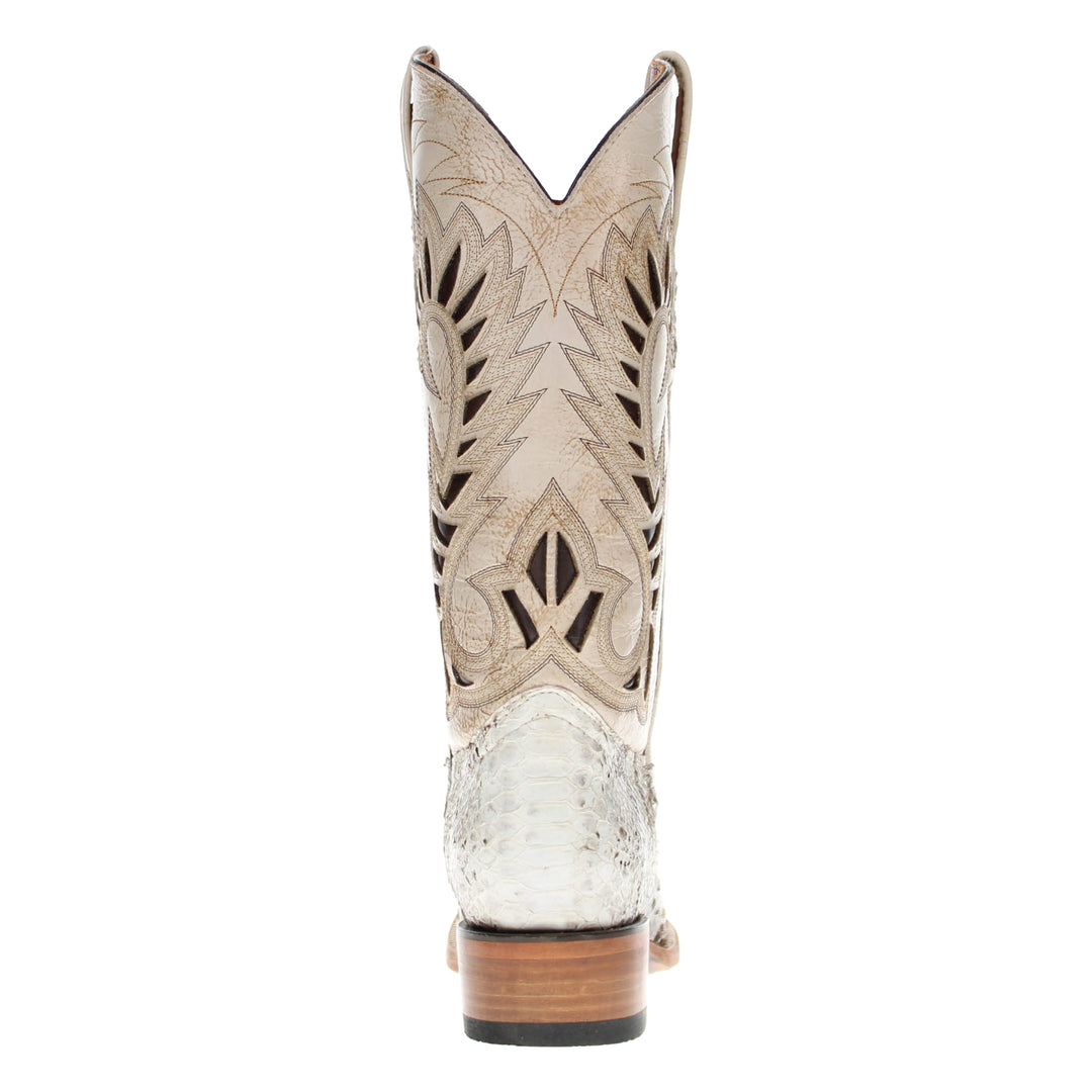 Mens Python Snake Skin Western Snip Toe Boots by Vaccari