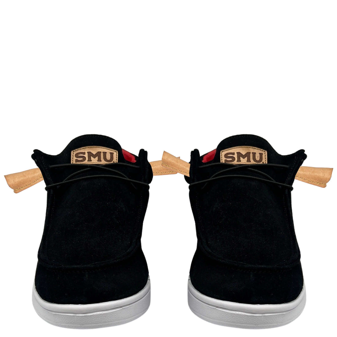 Men's Southern Methodist University Shoes | Black Suede Shoes | Officially Licensed | Myles