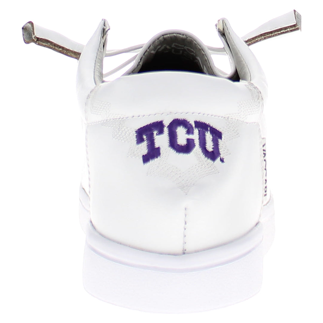 Women's Texas Christan University leather slip-on shoes