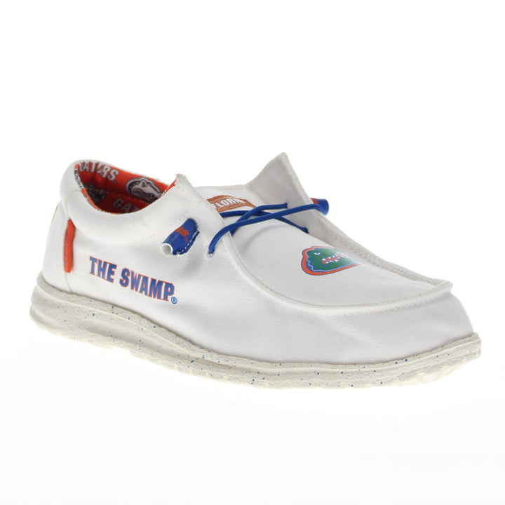 Men's University of Florida Gators Off White Canvas Casual Shoe by Vaccari