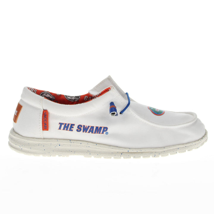 Men's University of Florida Gators Off White Canvas Casual Shoe by Vaccari