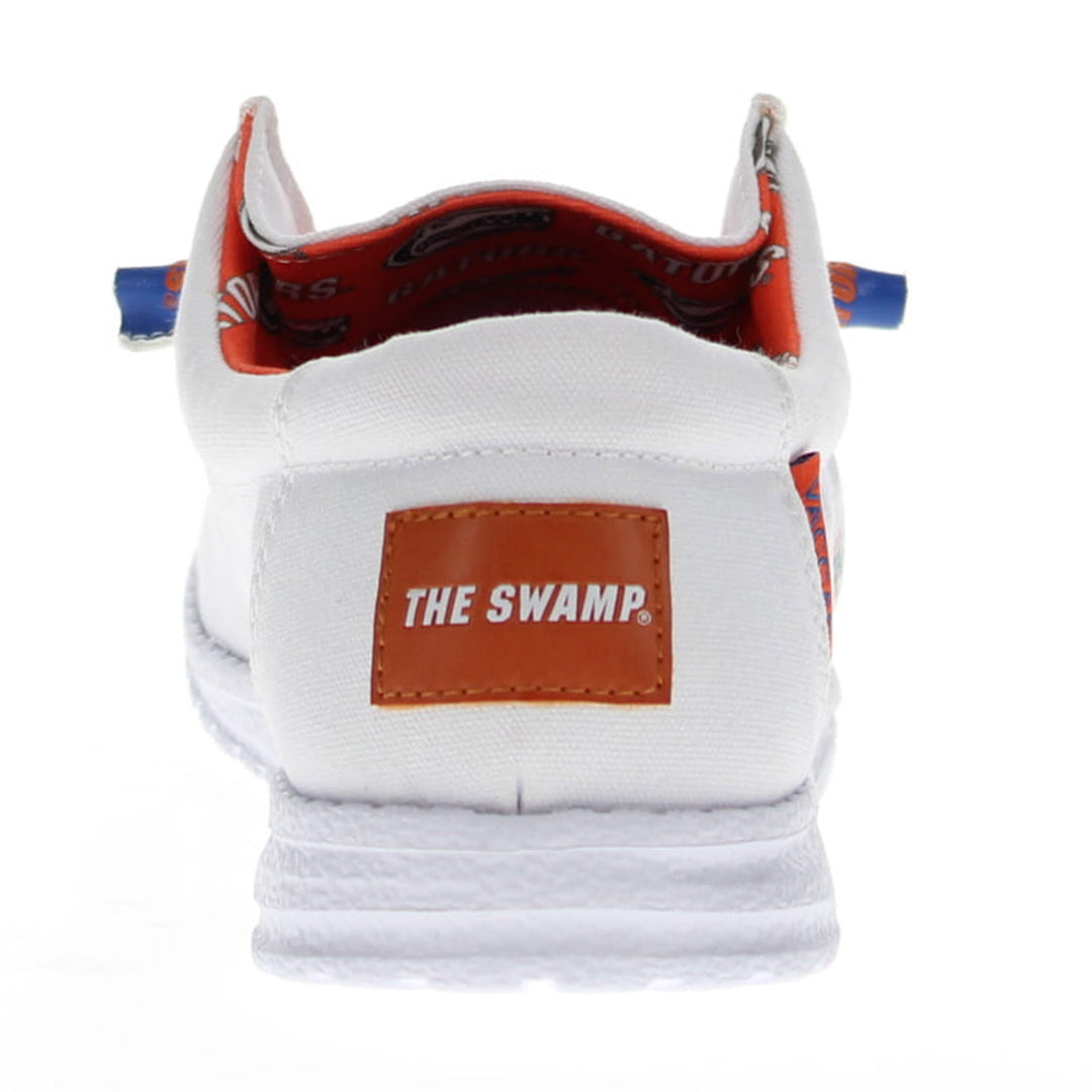 Men's University of Florida Gators White Canvas Casual Shoe by Vaccari