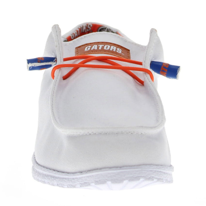 Men's University of Florida Gators White Canvas Casual Shoe by Vaccari