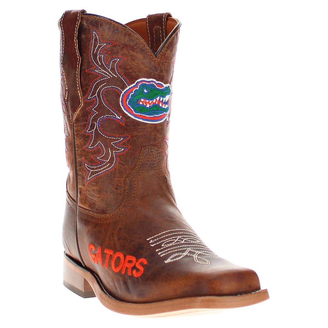 Kid's Blake University of Florida Brown Cowboy Boots by Vaccari