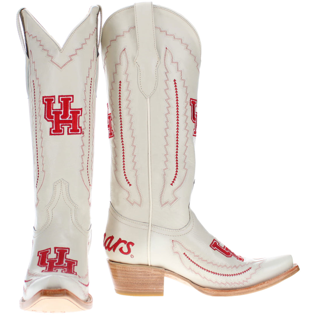 Women's University of Houston Bone Snip Toe Cowgirl Boots Naomi by Vaccari