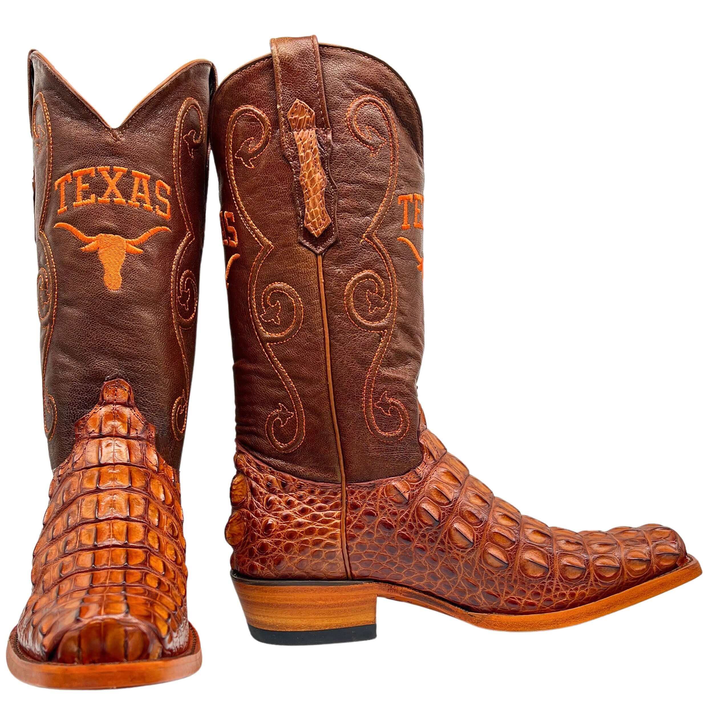 Cognac alligator outlet boots