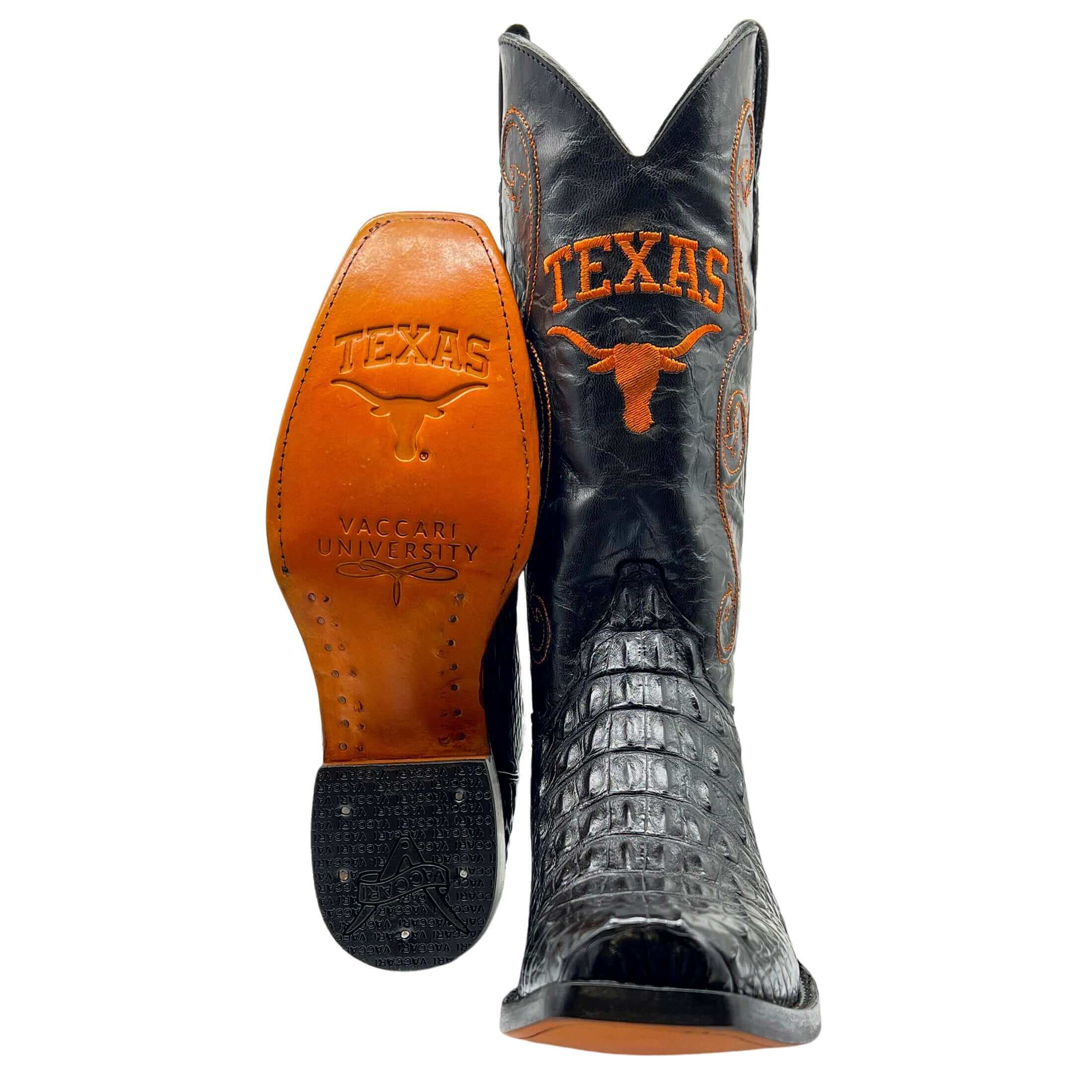 Orange and clearance black cowboy boots