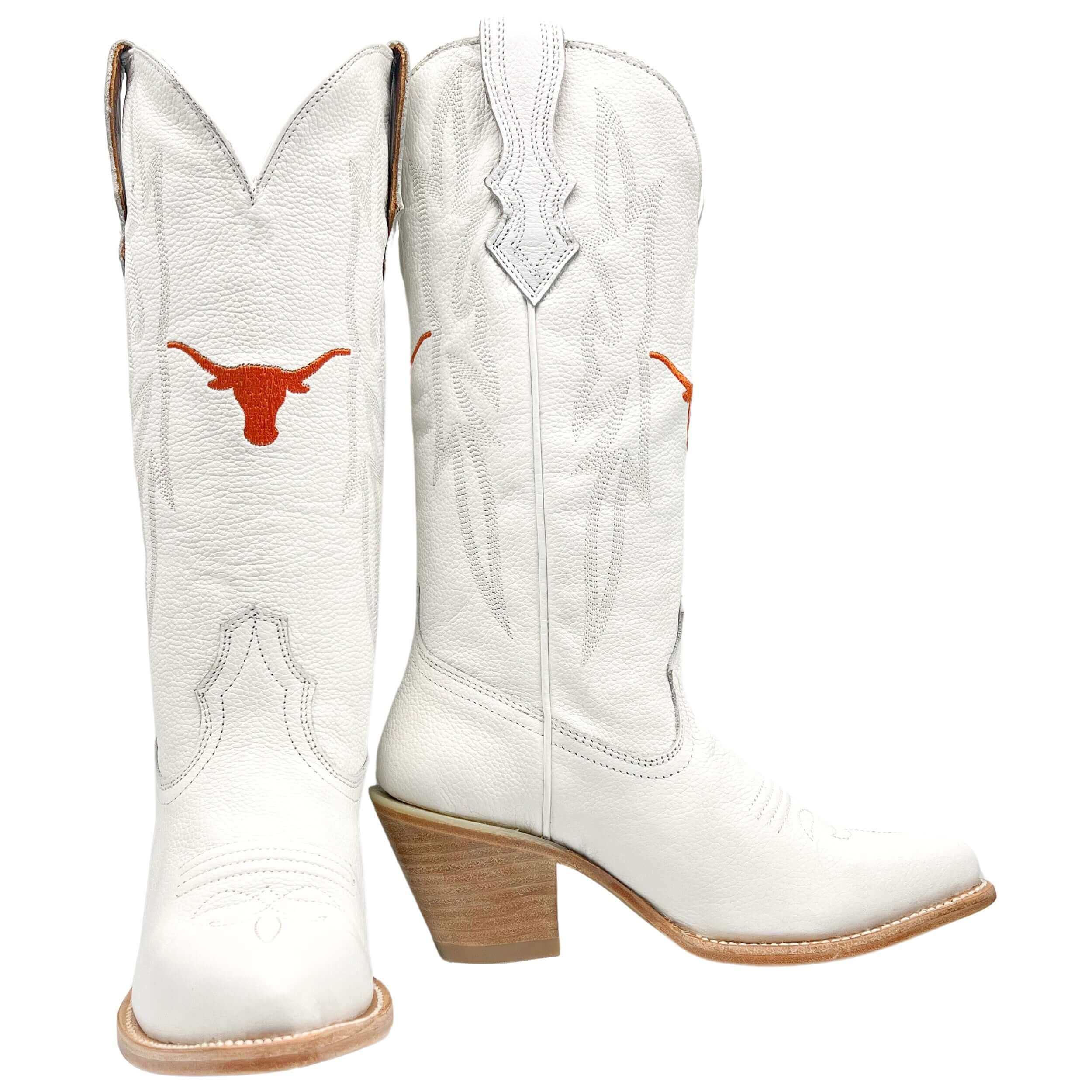 All white 2025 cowgirl boots