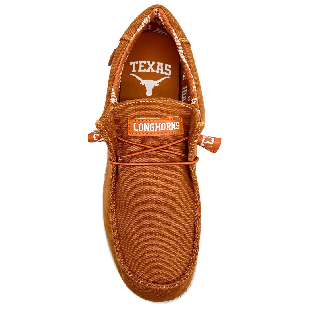 Men's University of Texas Longhorns Shoes | Brunt Orange Canvas Shoes | Officially Licensed | Nate