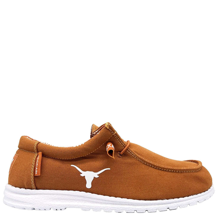 Men's University of Texas Longhorns Shoes | Brunt Orange Canvas Shoes | Officially Licensed | Nate