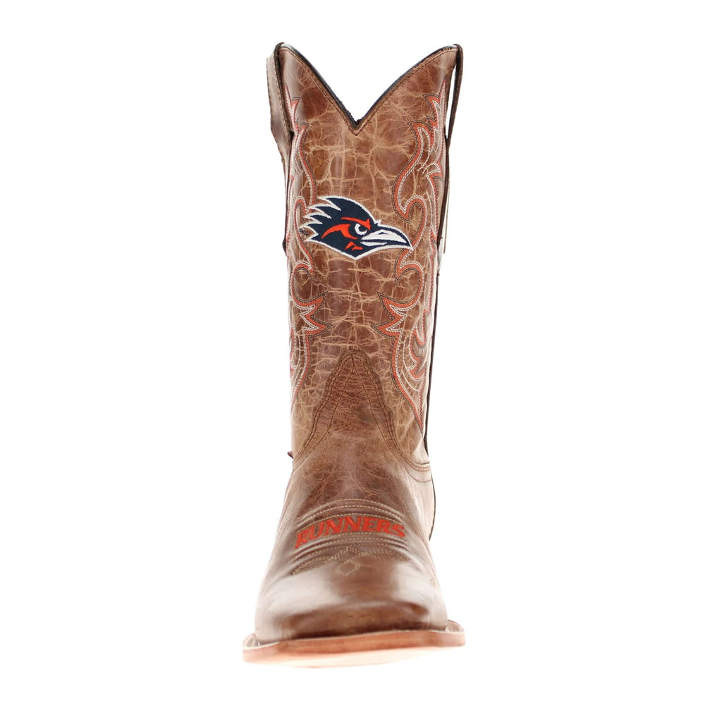 Men's University of Texas at San Antonio Tan Sqaure Toe Cowboy Boots by Vaccari