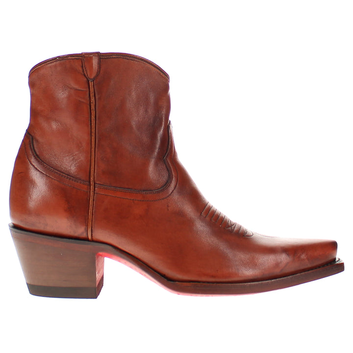 Women's Vaccari Almond Red Bottom Booties