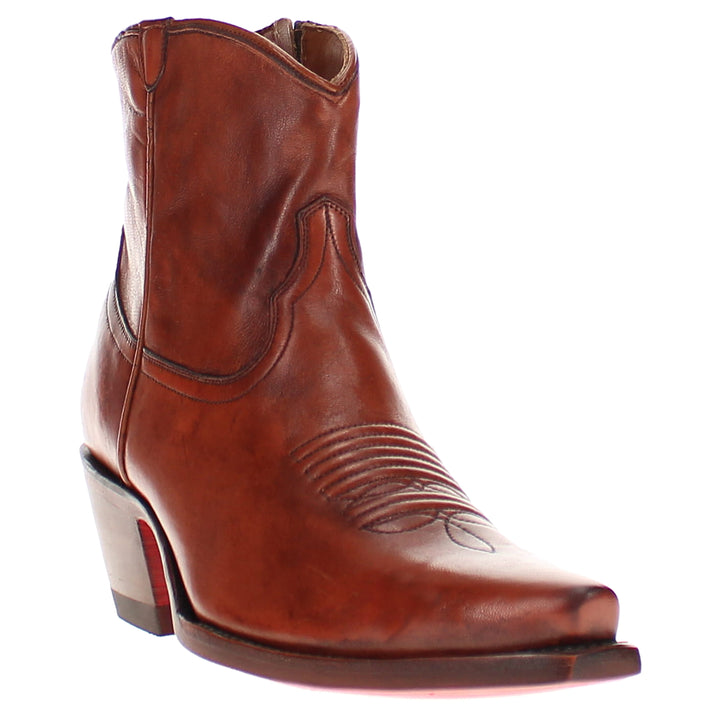 Women's Vaccari Almond Red Bottom Booties