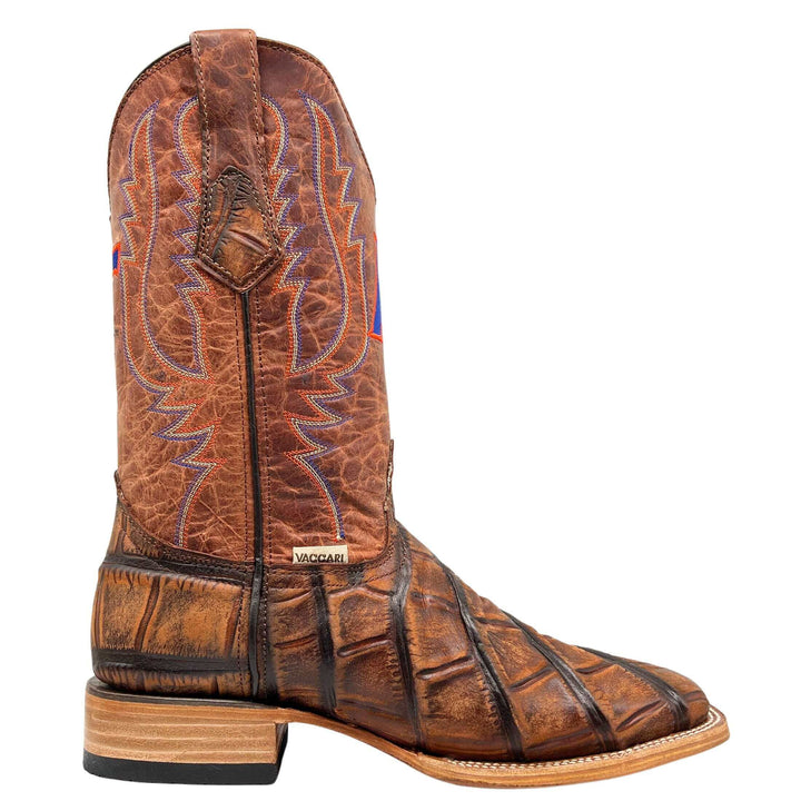 Men's University of Florida Gators Cowboy Boots | Cognac Square Toe Boots | Officially Licensed | Cooper