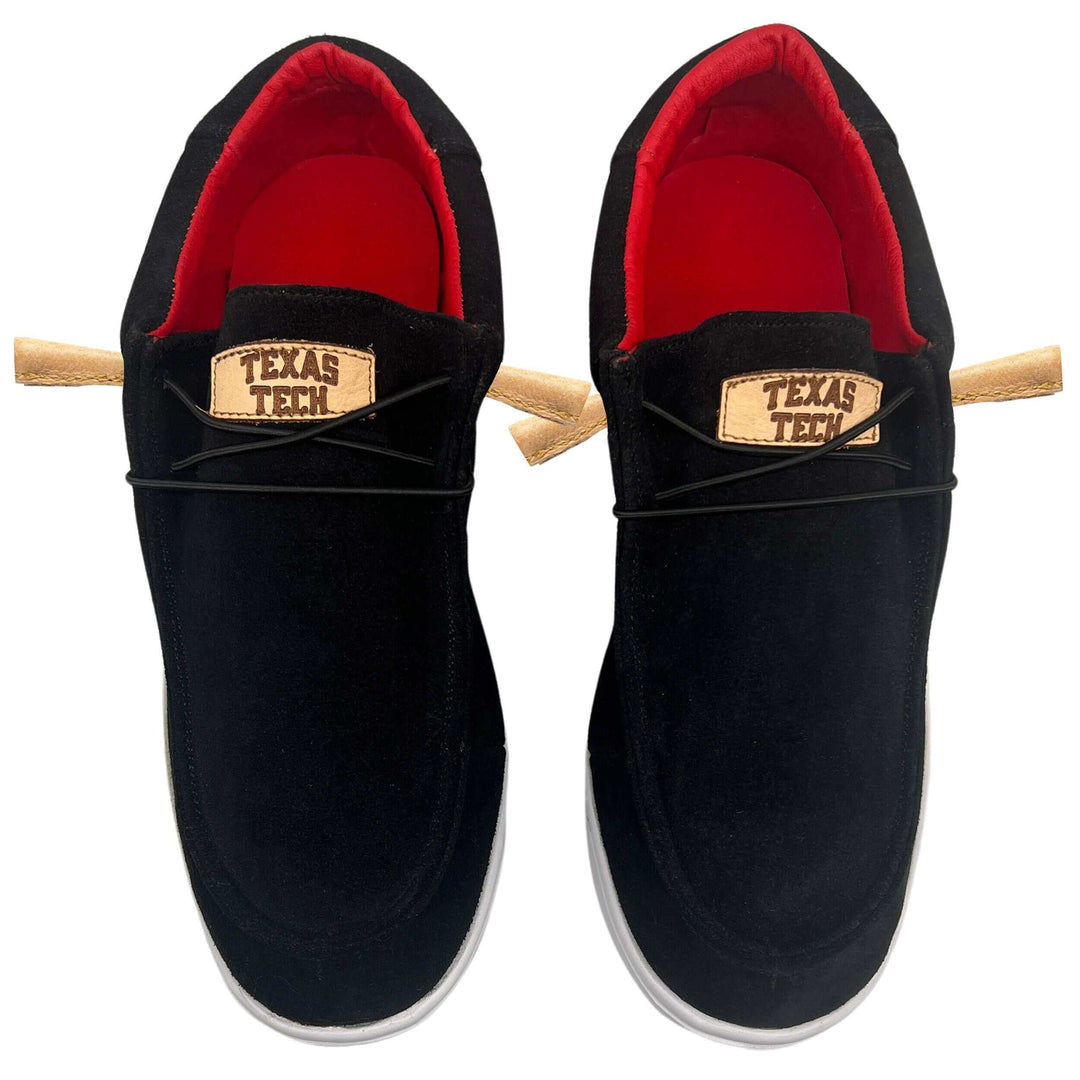 Men's Texas Tech University Shoes | Black Suede Shoes | Officially Licensed | Myles