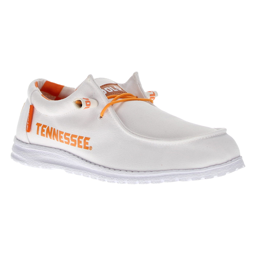 Men's University of Tennessee Vols Off White Canvas Casual Shoe by Vaccari