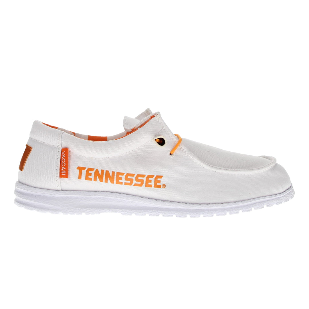 Men's University of Tennessee Vols Off White Canvas Casual Shoe by Vaccari