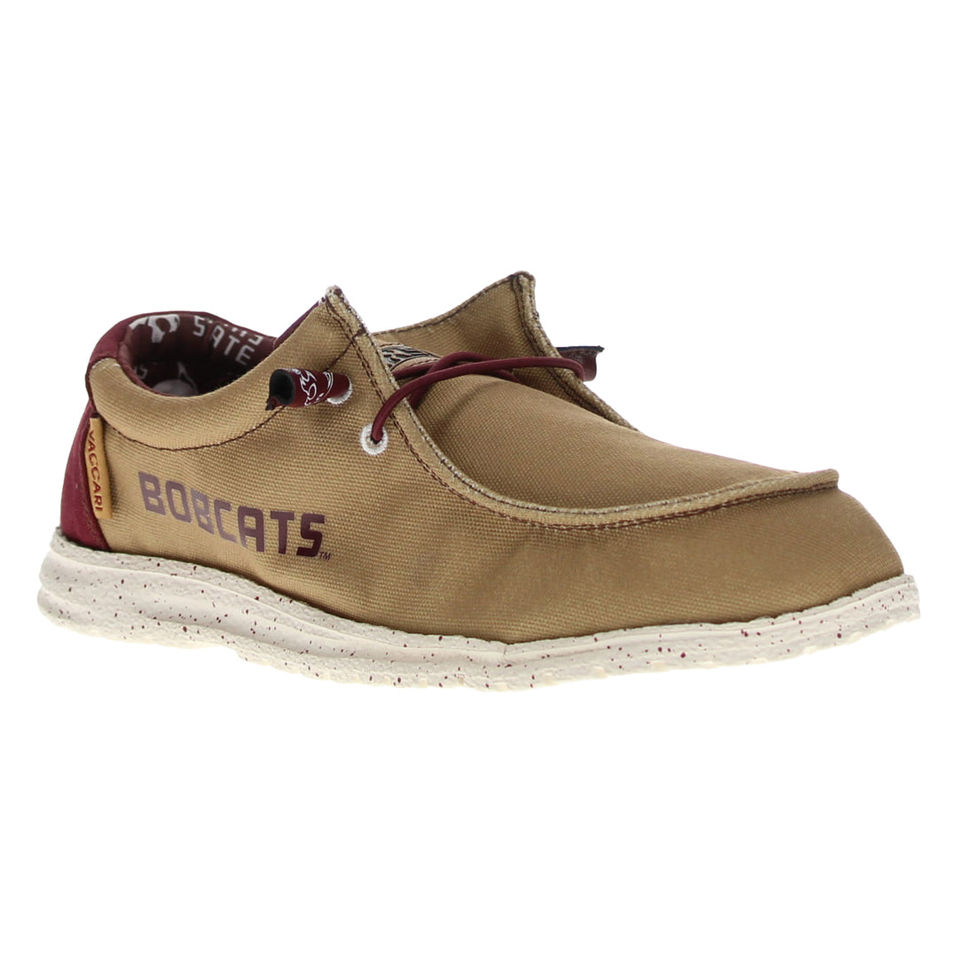 Men's Texas State University Gold Canvas Casual Shoe by Vaccari