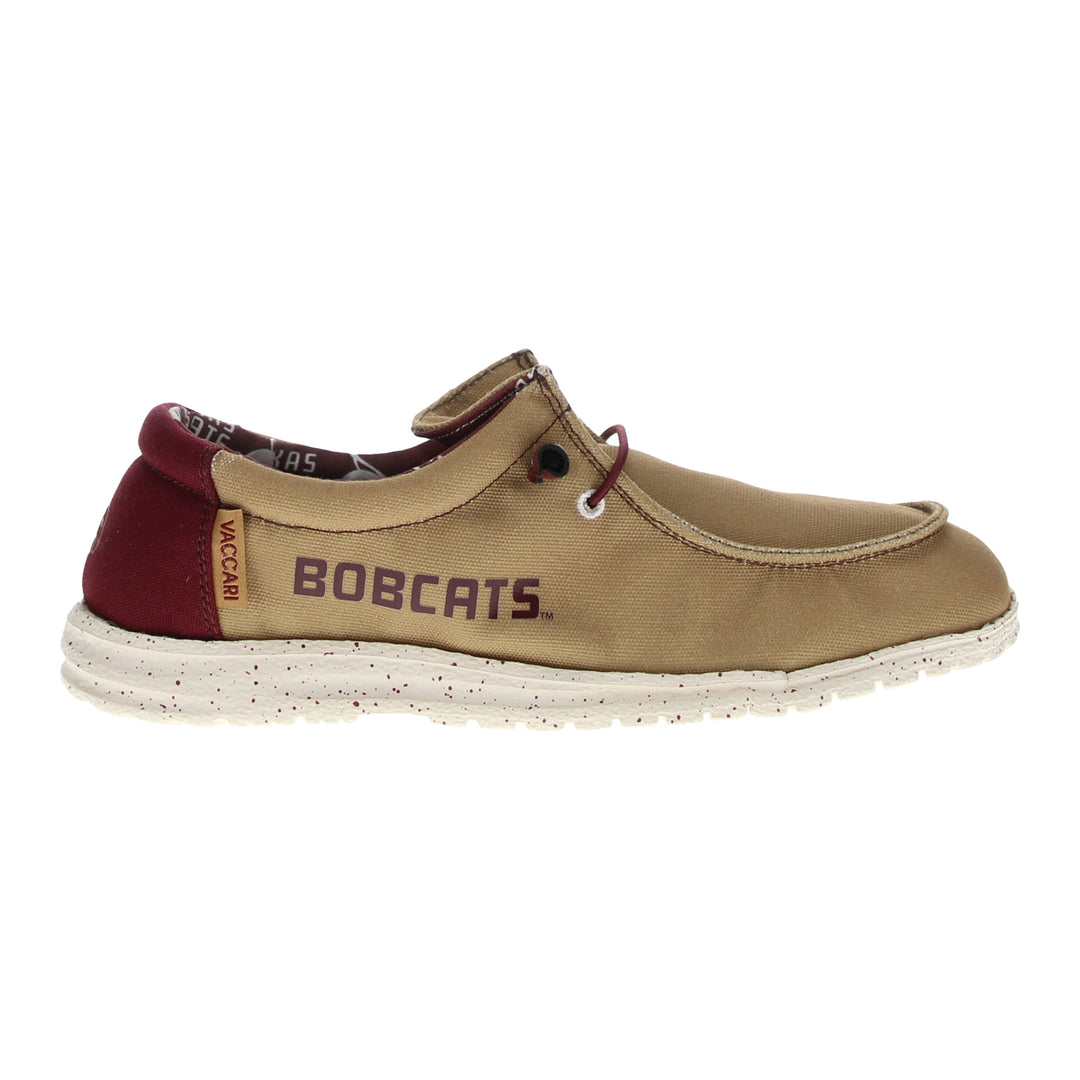 Men's Texas State University Gold Canvas Casual Shoe by Vaccari