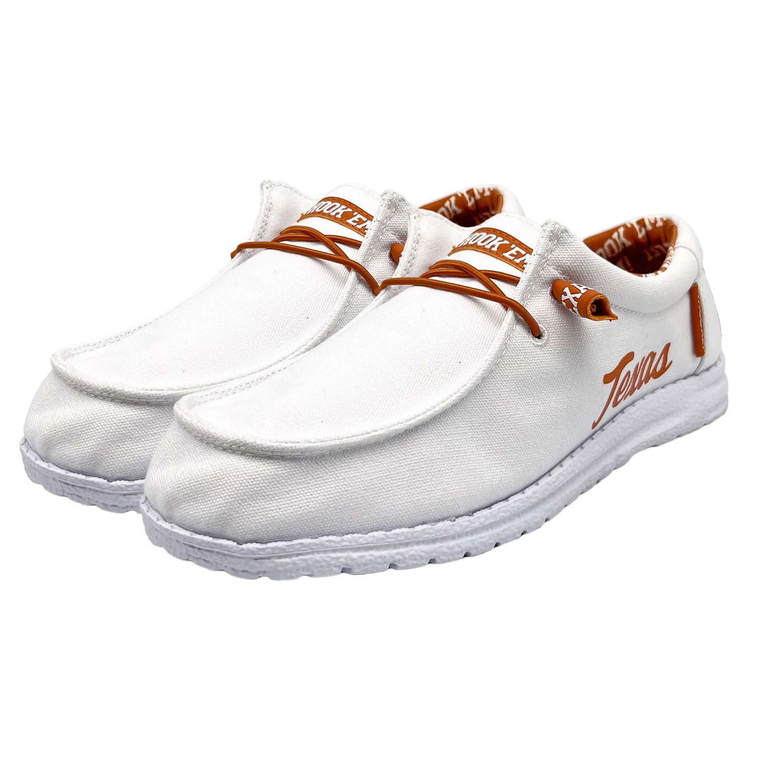 Women's University of Texas White Canvas Shoe Kate